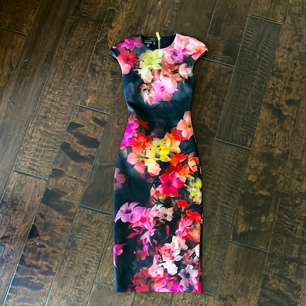 Ted Baker floral dress size 0